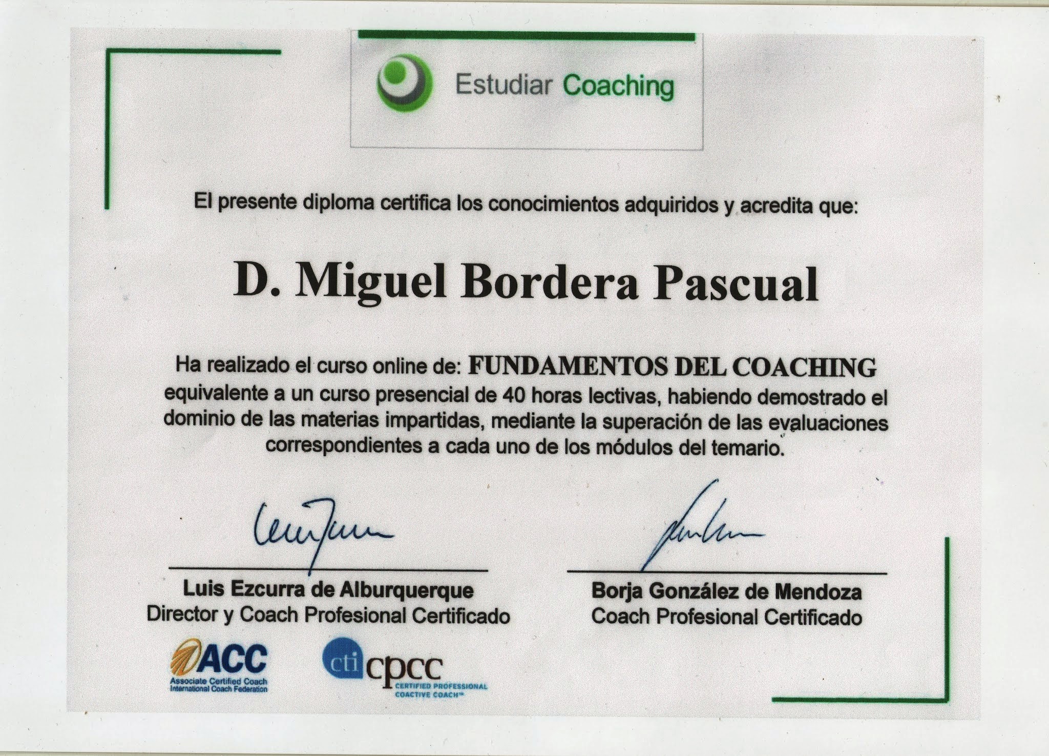 Diploma de Coaching