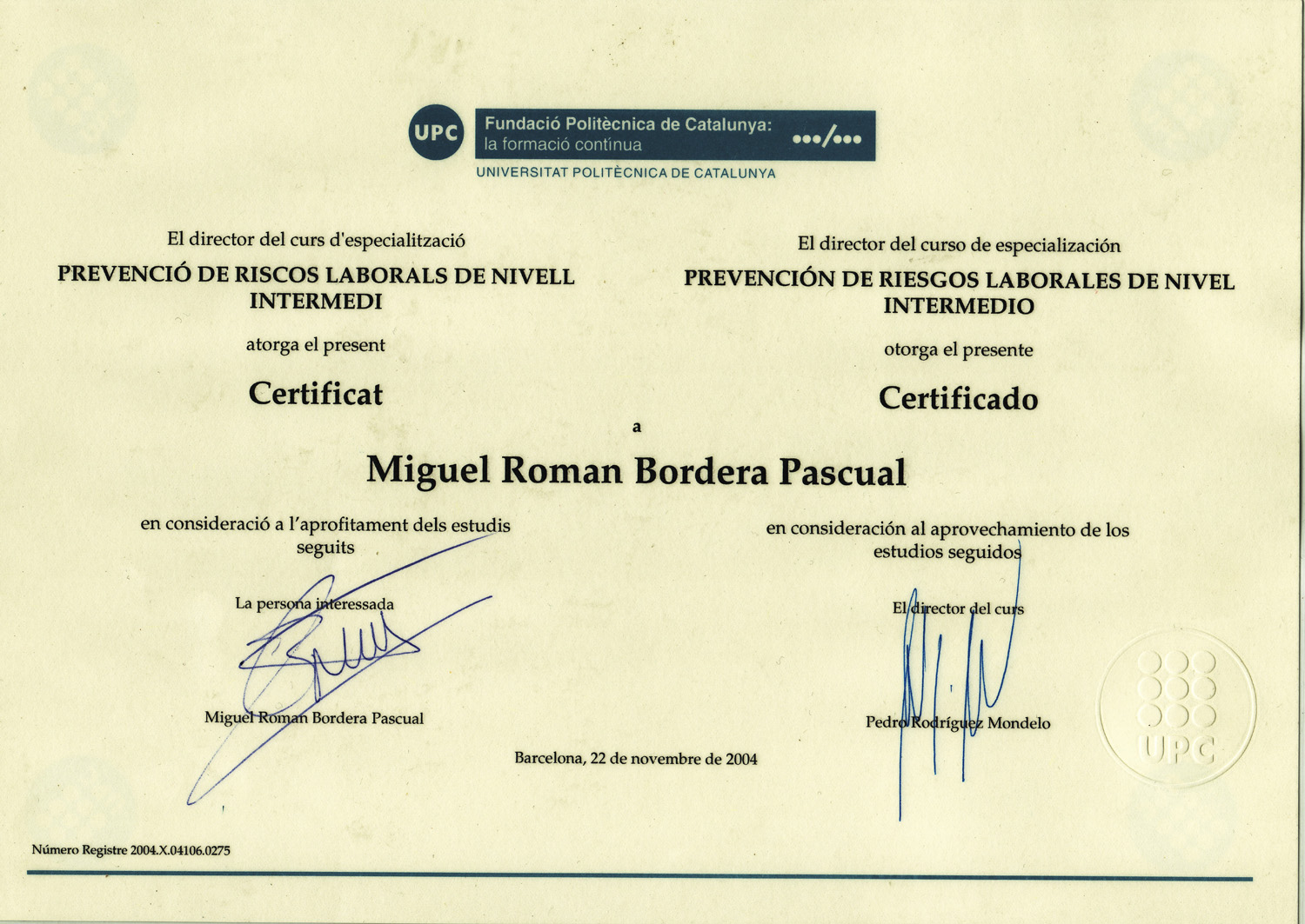 Diploma Formación Regulada